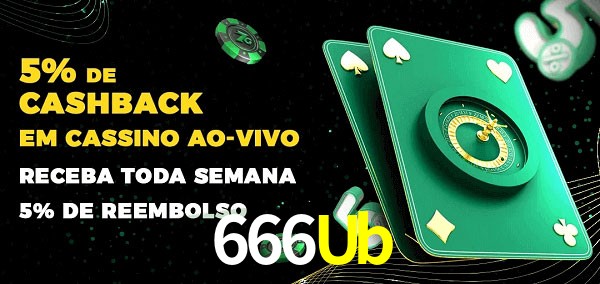 Promoções do cassino ao Vivo 666Ub